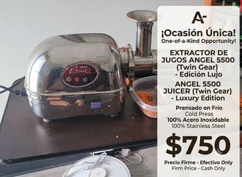 Angel Juicer Model 5500 - All Stainless Steel (Twin Gear / Cold Press)