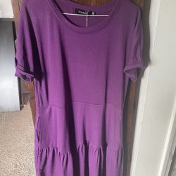 Purple Pocket Dress