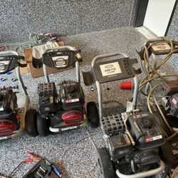 4 Simpson Pressure Washers 