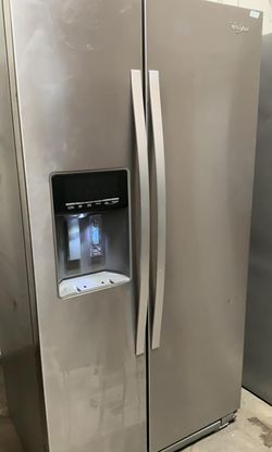 Whirlpool Side-by-Side Stainless Steel Refrigerator Fridge

