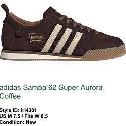 adidas Samba 62 Super Aurora Coffee adidas Samba 62 Super Aurora Coffee US M 7.5 / W 8.5
