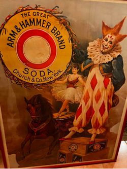 Vintage Arm & Hammer Brand X large poster - $350