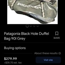 Patagonia Black Hole Duffel Bag 90l 