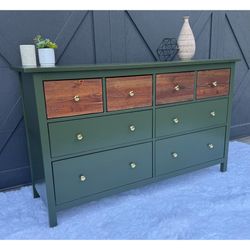 Gorgeous Green Refinished Large Dresser