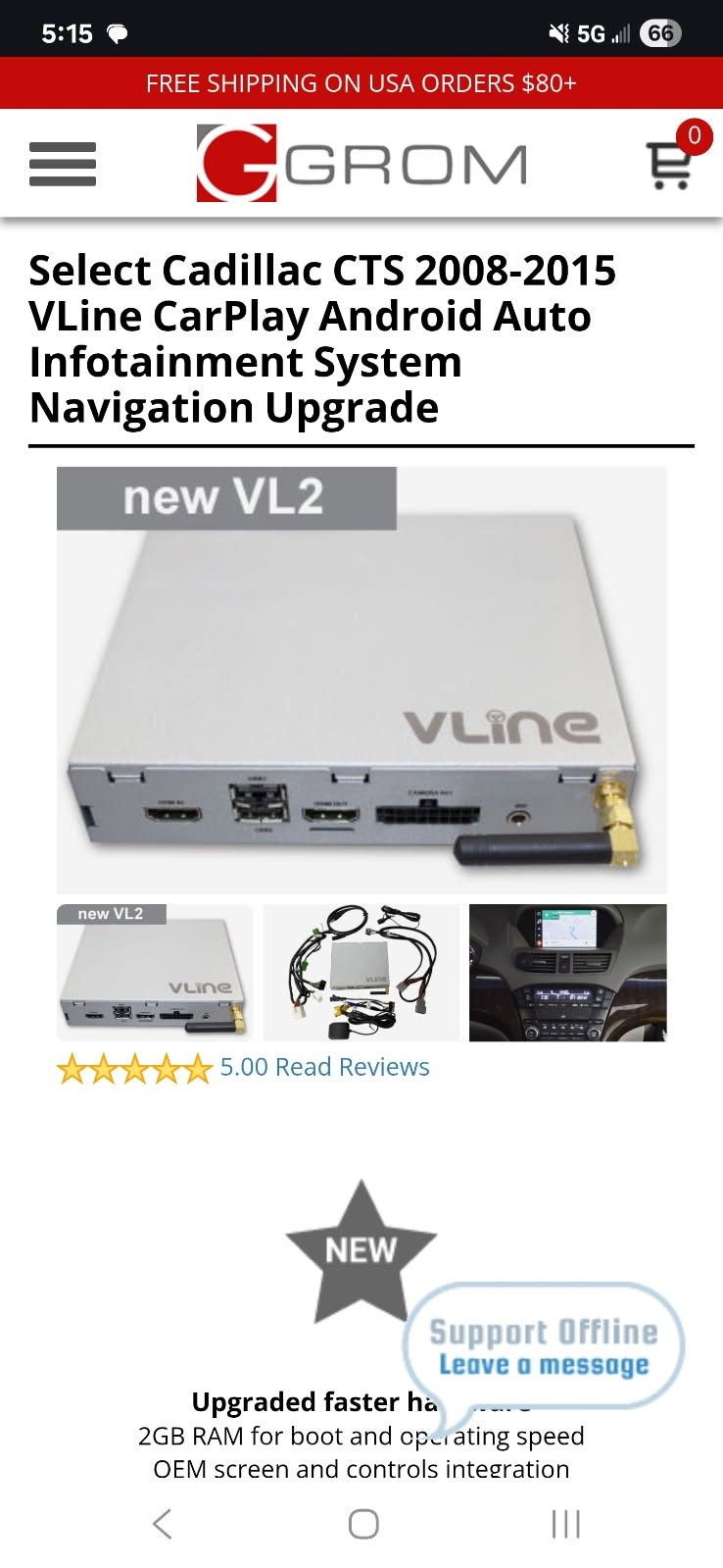 Grom Vline Ctsv CTS Upgraded