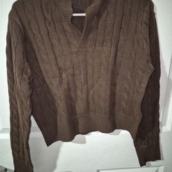Brown Knit Sweater