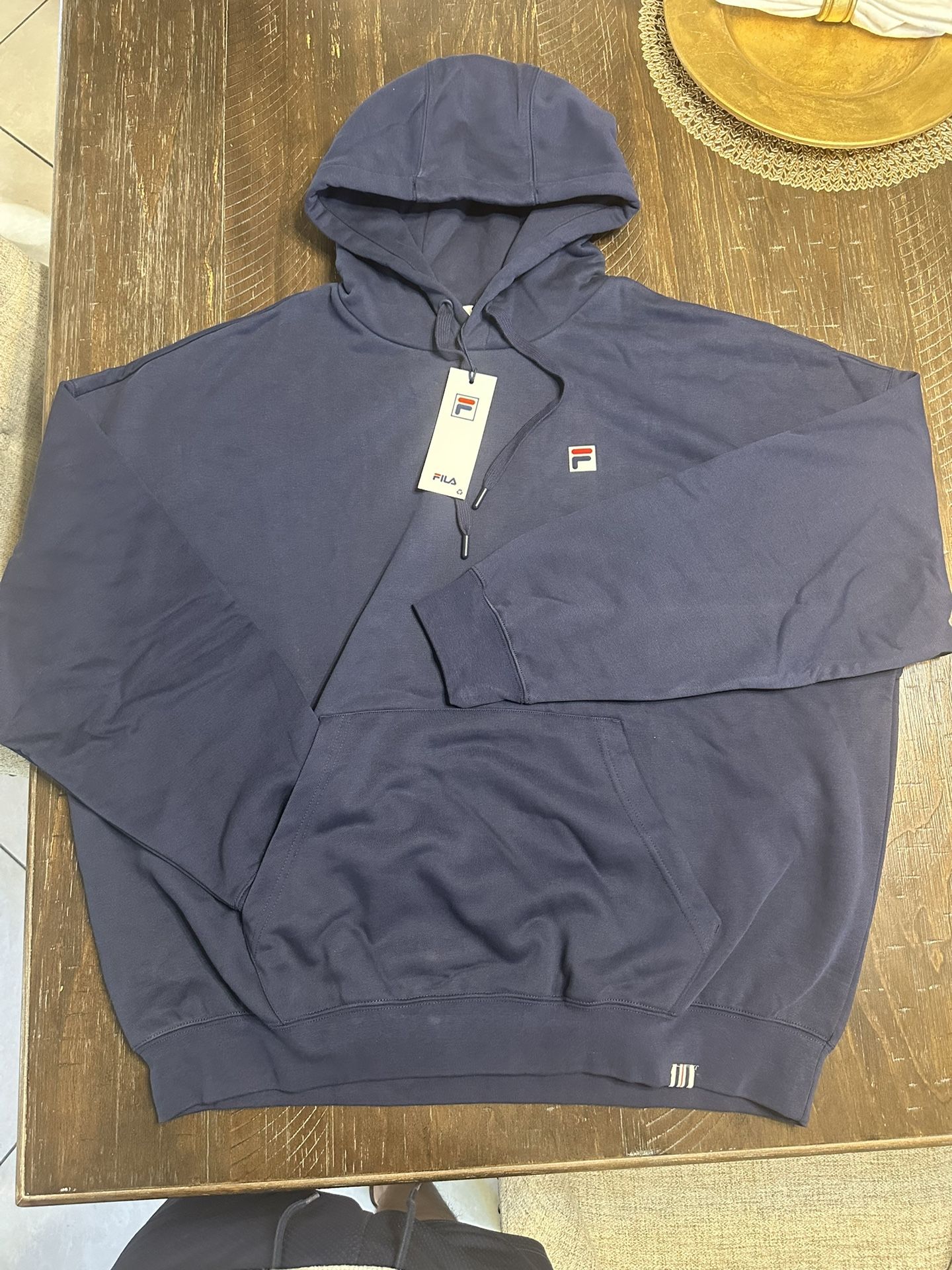 FILA HOODIE COLOR BLUE SIZE LARGE (oversized)