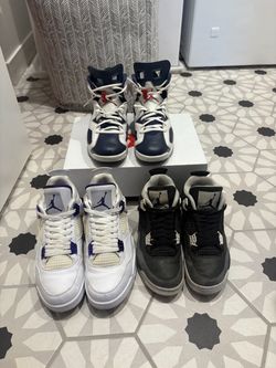 3 pairs of Jordans - 4s and 6s