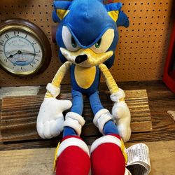 Sonic the Hedgehog Plush Toy 26" Vintage Sega Official Jumbo Large With Bonus Backpack