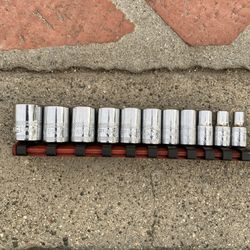 Mac Tools 1/4 Drive Chrome Socket Set