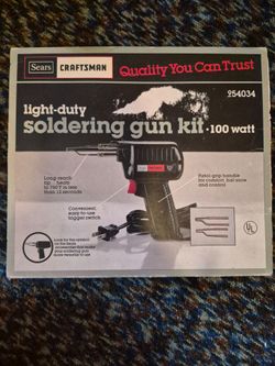 Craftsman soldering gun kit