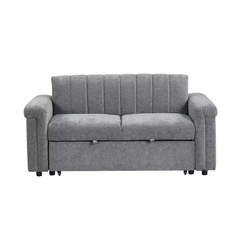 Convertible Pull Out Soft Cushion Sofa Bed for 2