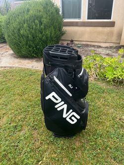 2026 PING DLX DELUXE CART GOLF BAG BLACK 14 WAY DIVIDER COOLER POUCH