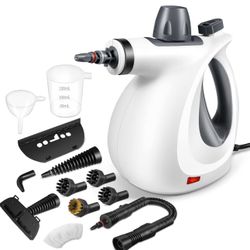 Pressurized Handheld Multi Surface Natural Steam Cleaner with 12 Pcs Accessories
