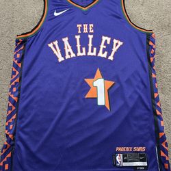 Phoenix Suns ‘Devin Booker #1’ “The Valley” Basketball Jersey