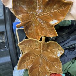 Pottery Barn Serving Leaves