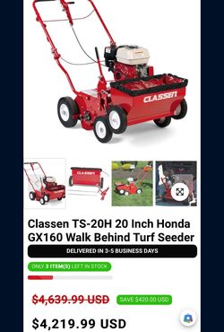 Classen Commercial Lawn Seeder