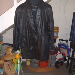 Women's Extra Small Wilson's 100% Leather Jacket In Like New Condition