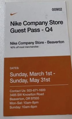 Nike pass