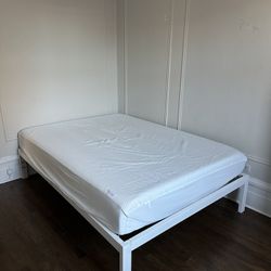 Full bed And Bed Frame (barely Used)