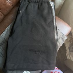 Black Fear Of God Essentials Shorts Sz[small&medium]
