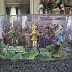 NEW DISNEY Fairies Disney Store Exclusive Tinkerbell Figurine Set New Rare