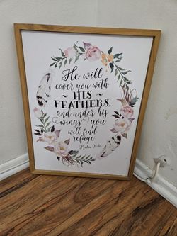 Decorative Frame W/Bible Verse