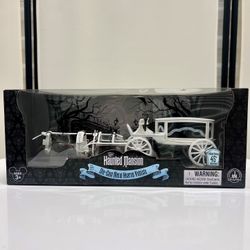Disney The Haunted Mansion Die Cast Metal Hearse Vehicle NEW