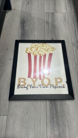 B.Y.O.P." framed print