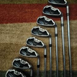 Cobra Baffler XL Iron Set (4–PW, G) + Ping Hoofer Xtreme Bag | Forgiving | Clean