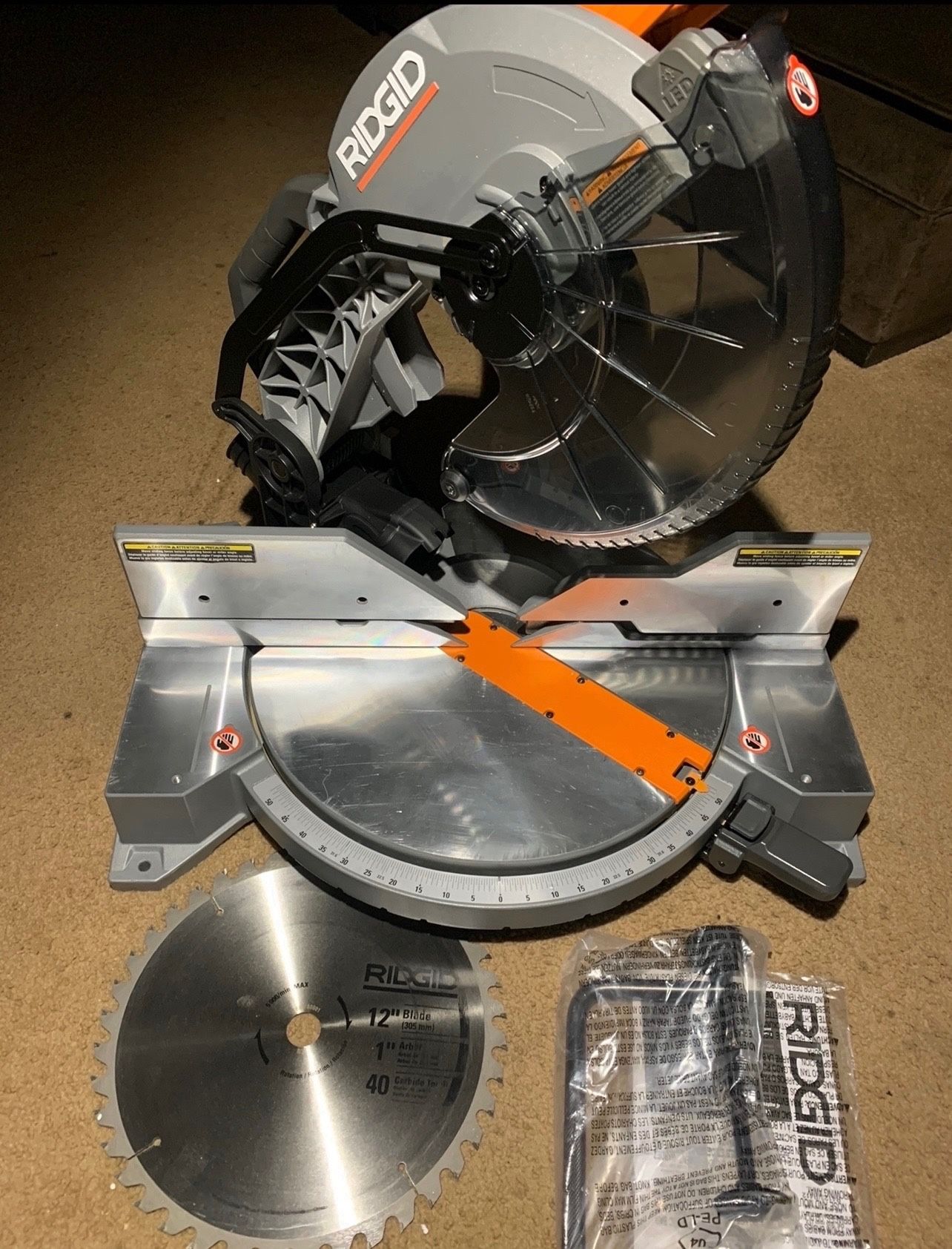 RIDGID 12” Dual Bevel MITER SAW