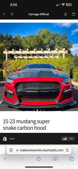 18-23 Mustang Carbon Hoods