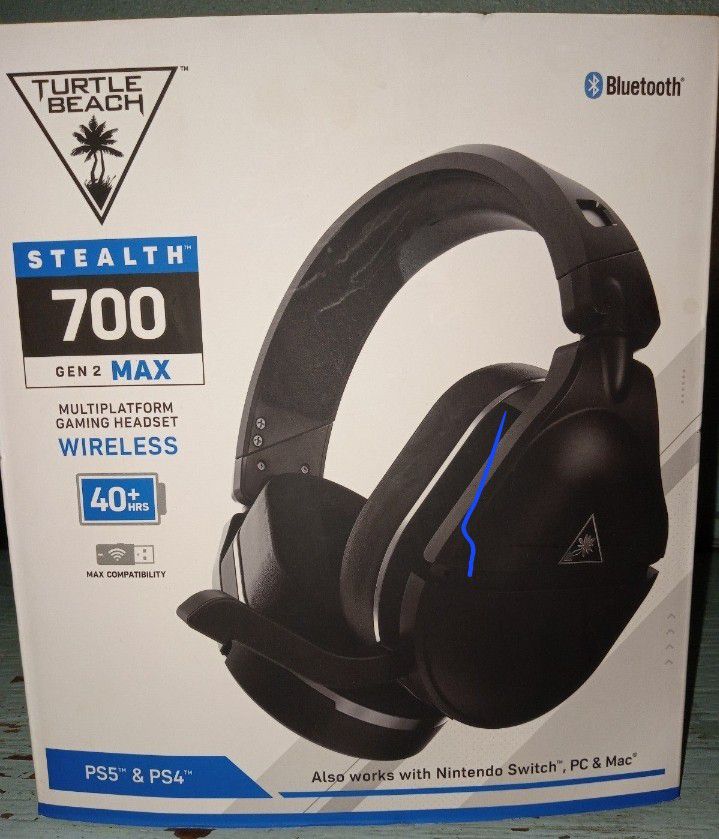 Turtle Beach Stealth 700 Gen 2 Max USB PS4, PS5, Nintendo Switch, PC  & Mac Amplified Gaming Headset 
40+ Hrs Battery life
