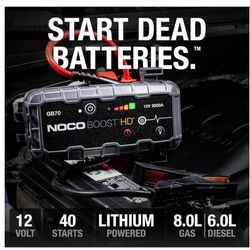 BRAND NEW IN SEALED BOX NOCOBoost HDGB702000ACarBatteryJumpStarter,12VBatteryBoosterPack,jumpBox,Portable Charger
