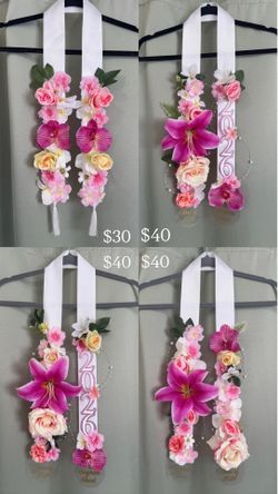floral graduation leis