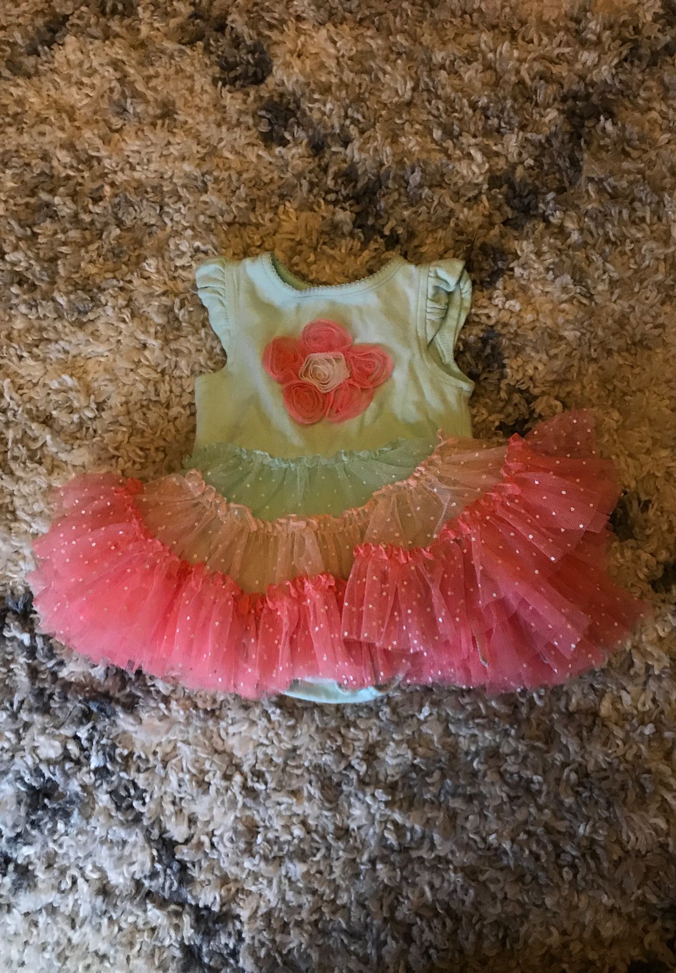 Baby girl flower tutu dress 0-3 months