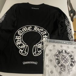 Chrome heart sleeves shirt 