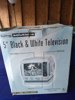 Portable Black & White Tv