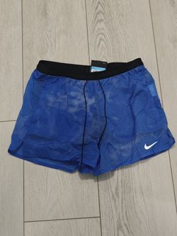 NEW Nike reflective running shorts size M blue - with tags