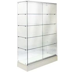 Frameless 48" Full View Wall Case - White