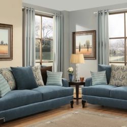 2 Pc Sofa Set 