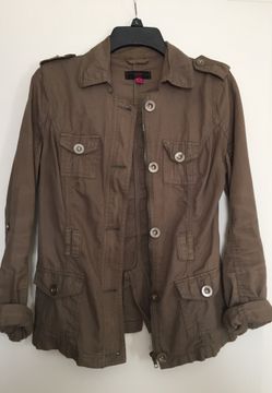 Nice jacket olive green size medium