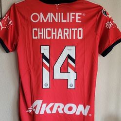 Puma Mens 23/24 Chivas Guadalajara Home Jersey Original Chicharito Size Small Large Xl 2xl No Trade 