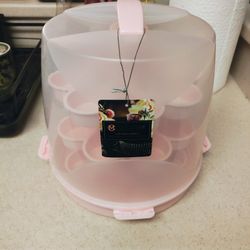 BRAND NEW PINK MASTERCLASS 24 CUPCAKE CARRIER 