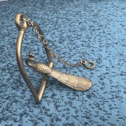 Antique Peacock With Hanging Hook