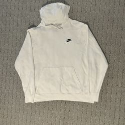 Extra Large Nike White Hoodie