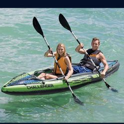 Brand New Intex Challenger K2 Inflatable Kayak with Oars Brand New 