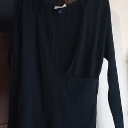 Women's Long sleeve Black Shirt