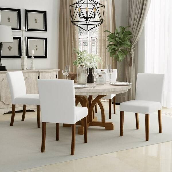 Dining Chairs Living Room Kitchen Chairs Set of 2, Modern Linen Fabric Upholstered Dining Chairs with Solid Wood Legs for Living Room Kitchen, Weight