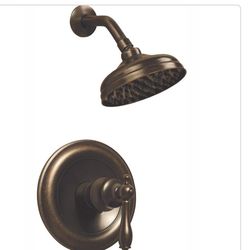 Estates Single-Handle 1-Spray Tub and Shower Faucet in Heritage Bronze (Valv
